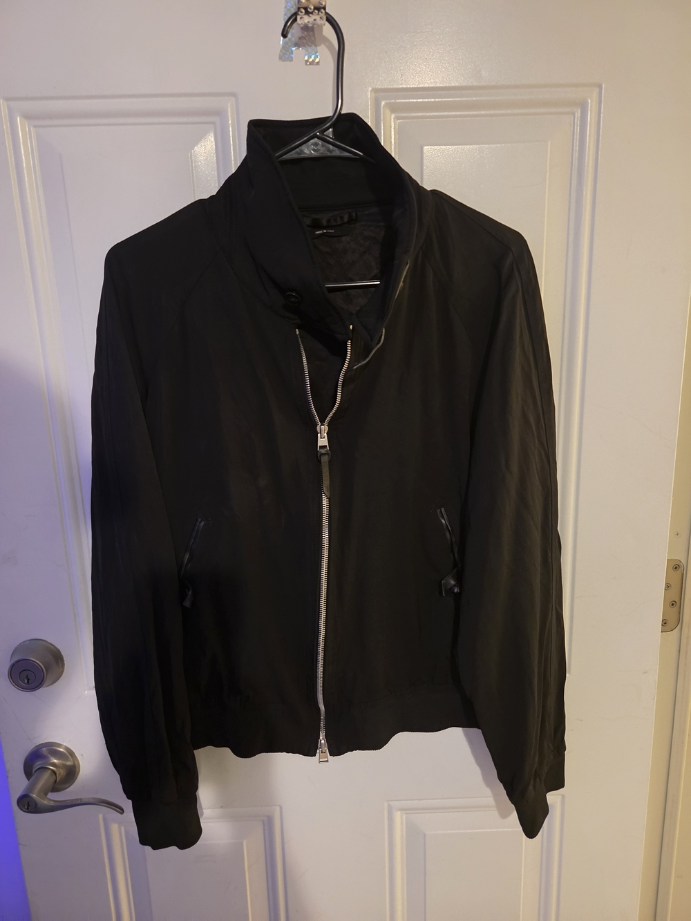 Tom Ford Black Zip-Up Men's Bomber Jacket
